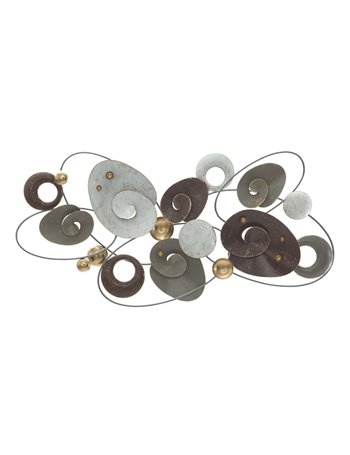 Pannello in ferro planet cm 120x6x58 multicolore metallo