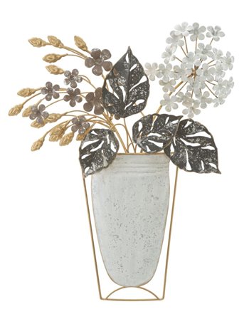 Pannello in ferro vase cm 45,5x7,5x53 multicolore metallo