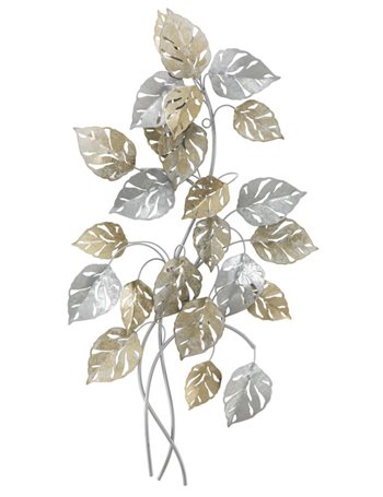 Pannello in ferro leaf cm 50x7,5x90,5 multicolore metallo