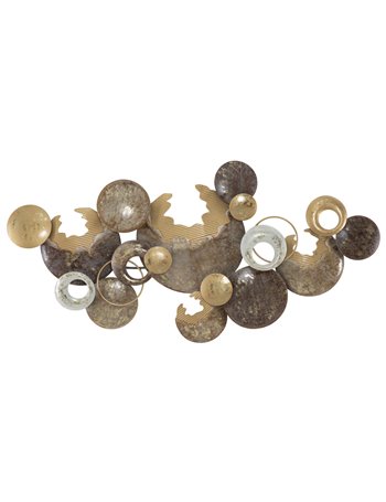 Pannello in ferro circle cm 135x7x69 multicolore metallo