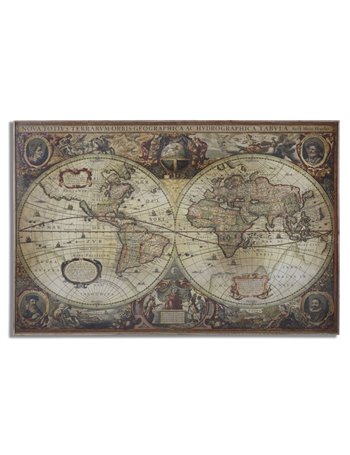 Pannello da muro world cm cm 80x3,5x120,5 multicolore MDF