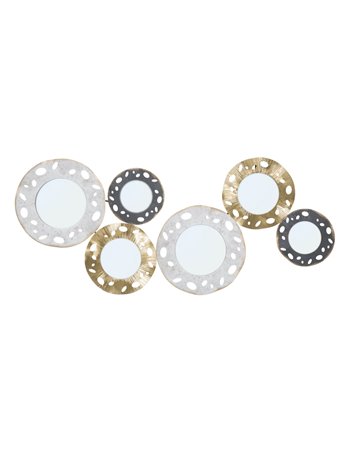 Pannello in ferro gloty -b- cm 104x4x45,5 multicolore metallo specchio mdf