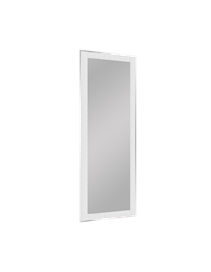 Alina specchio da parete con bordo in vetro effetto cristallo e sfaccettato con ganci x installazione orizzontale e verticale 2