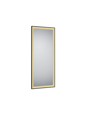 Bianka specchio da parete con cornice sfaccettata con ganci x installazione orizzontale e verticale