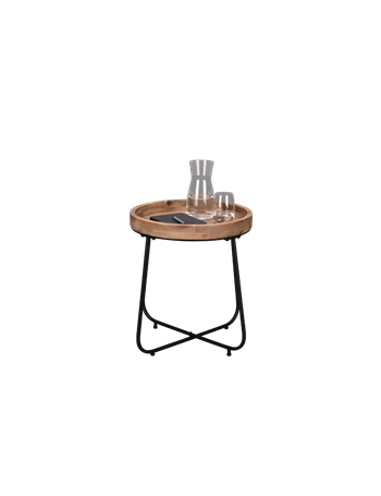 Jill tavolo rotondo in legno e metallo d. 52cm