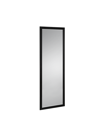 Jule specchio da parete cornice alluminio nera installabile verticalmente ed orizzontalmente