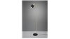 Jule specchio da parete cornice alluminio argento installabile verticalmente ed orizzontalmente