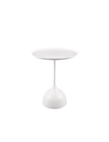 Ramona tavolino metallo bianco base sottile