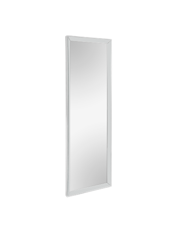 Vanny specchio da parete cornice plastica argento liscia