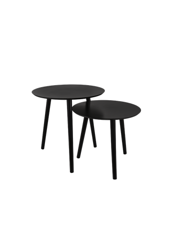 Vilma set di 2 tavoli rotondi struttura in mdf 