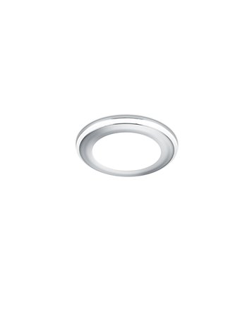Aura faretto da incasso plastica cromata tripla accensione indipendente d. 8,2cm
