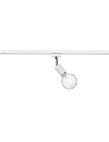Duoline spot orentabile bianco h. 13cm