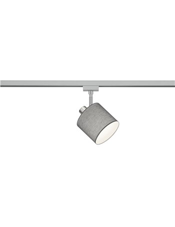 Duoline tommy spot orientabile paralume grigio d. 12cm