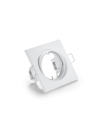 Jura faretto da incasso quadrato orientabile bianco 8x8cm