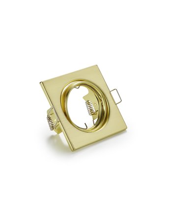 Jura faretto da incasso quadrato orientabile oro 8x8cm