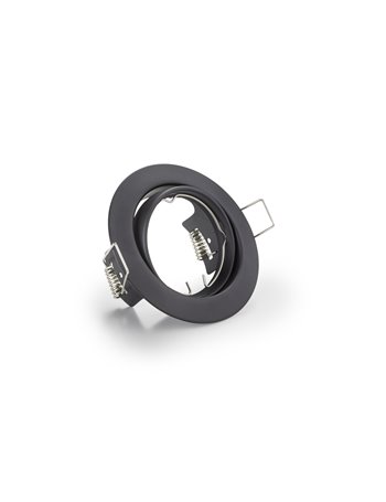 Jura faretto da incasso rotondo orientabile nero opaco diam. 8,3cm
