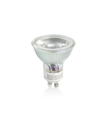Lampadina led gu10 dimmerabile con normale interruttore a scatto 3 intensita' 5w
