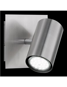 Marley base spot cil. Acciaio cm.12