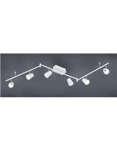 Narcos barra 6 spots led bianca con diff. Conico foro l. 180 2
