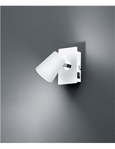 Narcos spot singolo led bianco con diff. Conico foro con interr. L. 12