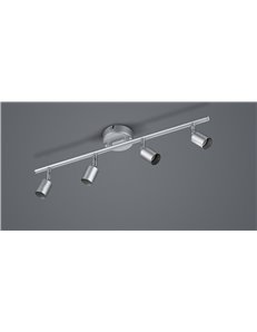 Paris senza lampadina barra 4 luci alluminio attacco gu10 l. 50cm