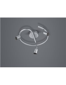 Paris senza lampadina girandola 3 luci alluminio attacco gu10 d. 28cm 2