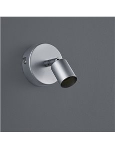 Paris senza lampadina spot 1 luce alluminio attacco gu10 d. 8cm 2