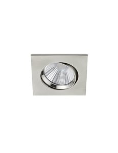 Pamir faretto da incasso led quadrato orientabile acciaio dimmerabile ip23 8,5cmx8,5cm