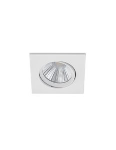 Pamir faretto da incasso led quadrato orientabile bianco dimmerabile ip23 8,5cmx8,5cm