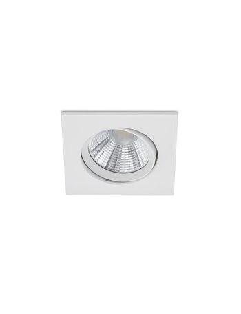 Pamir faretto da incasso led quadrato orientabile bianco dimmerabile ip23 8,5cmx8,5cm