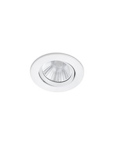 Pamir faretto da incasso led rotondo orientabile bianco dimmerabile ip23 diam.8,5cm