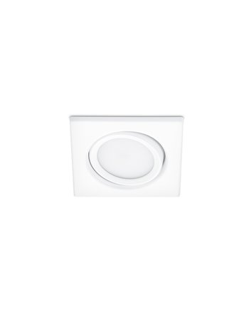 Rila faretto da incasso led quadrato orientabile bianco 8cmx8cm