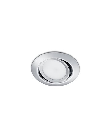 Rila faretto da incasso led rotondo orientabile cromato diam. 8,2cm