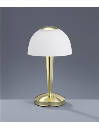 Ventura lamp.tavolo led ott.sat. Cupola ve.h28