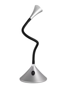 Viper lampada da tavolo/applique led con braccio flessibile alluminio h.32 cm