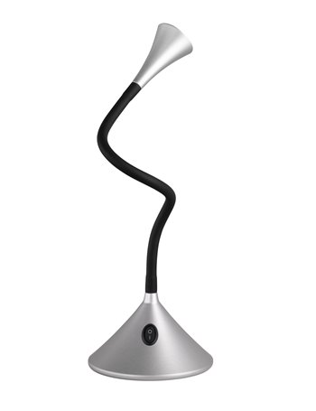 Viper lampada da tavolo/applique led con braccio flessibile alluminio h.32 cm 