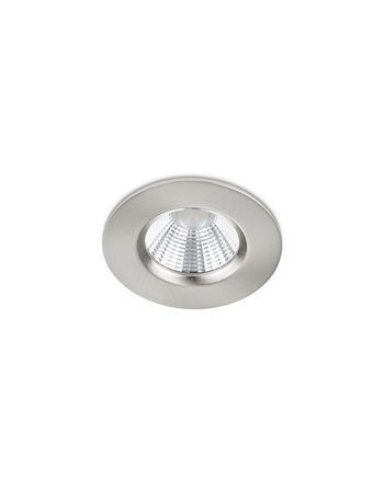 Zagros faretto da incasso led rotondo acciaio dimmerabile ip65 diam. 8,5cm
