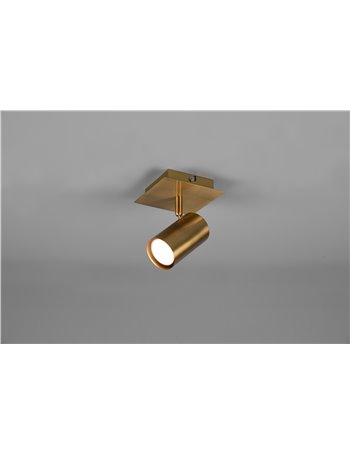 Marley base spot cil. Ottone anticato cm.12