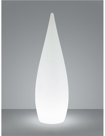 Palmas lampada da appoggio da esterno goccia rgb e bianco ricaricabile con telecomando multifunzione d. 37cm x h. 120cm ip54
