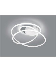 Bologna plafoniera led bianca con dimmerazione ad interruttore d.50cm 2
