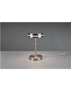 Franklin lampada da tavolo led acciaio satinato h. 25cm