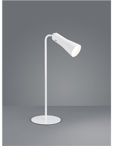 Maxi lampada da studio componibile bianca ricaricabile usb con dimmerazione touch h.36cm