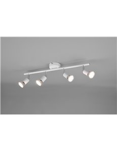 Paris senza lampadina barra 4 luci bianco attacco gu10 l. 50cm