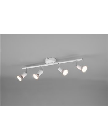Paris senza lampadina barra 4 luci bianco attacco gu10 l. 50cm