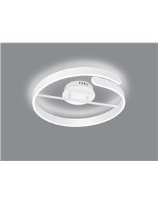 Parma plafoniera led bianca con dimmerazione ad interruttore d.50cm