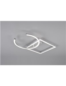 Pivot plafoniera led alluminio con snodo ed intensita' regolabile con interruttore l. 54cm