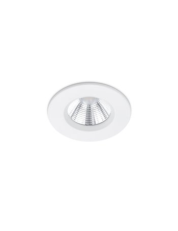 Zenia h2o faretto da incasso bianco ip65 d. 8,5cm