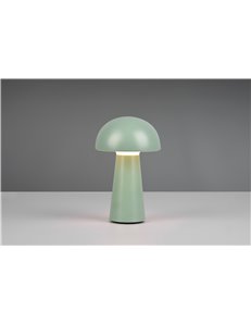Lennon lampada led da appoggio da esterno ricaricabile con usb con accensione touch 4 intensita' verde h. 21,5cm ip44 2