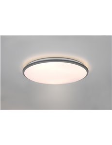 Limbus plafoniera led bordo alluminio con dimmerazione con interruttore d.50cm