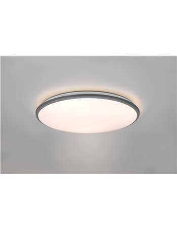Limbus plafoniera led bordo alluminio con dimmerazione con interruttore d.50cm